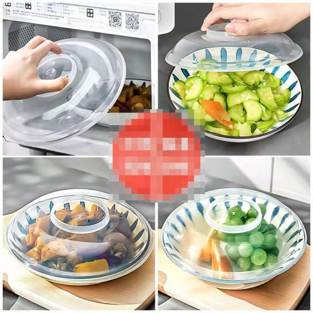 Transparent Microwave Food Cover Anti-Splash Bowl Cover Kitchen Tools Splatter Guard Cover Plate