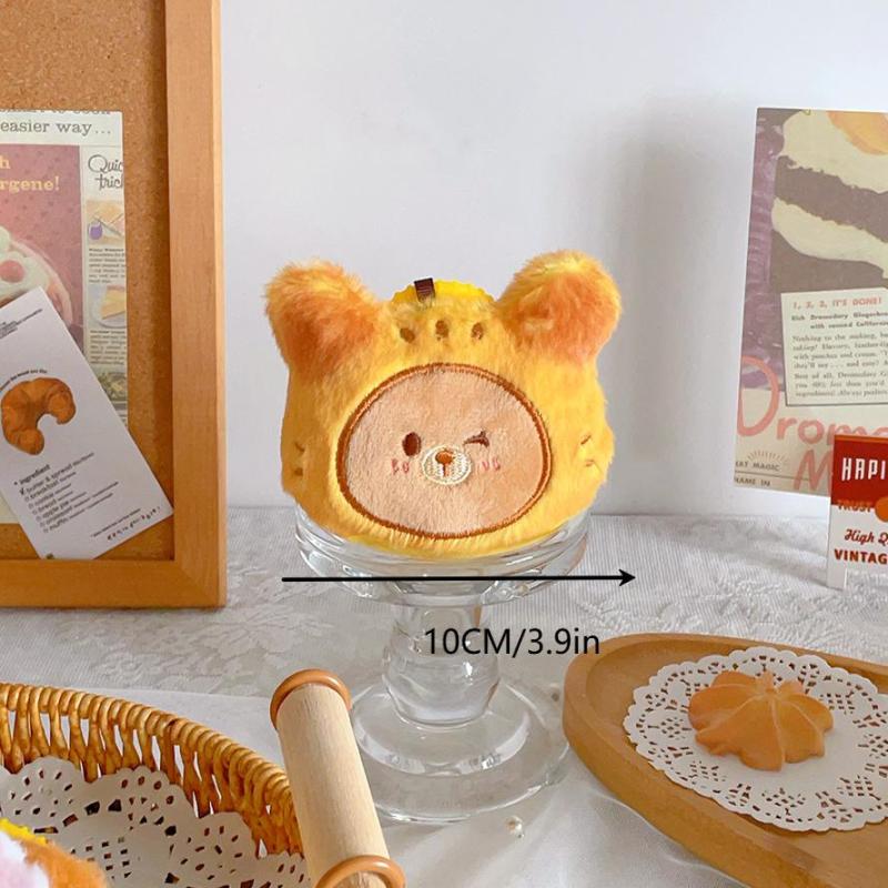 Kuchen backen Plüschtier Schlüsselanhänger Cartoon Pudding Weiche Stoffpuppe Anhänger Auto Schlüsselring Rucksack Tasche Deko Kinder Geschenk