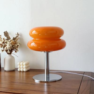 JOYBLISS Glass Table Lamp Trichromatic Dimming Living Room Atmosphere Lamps Eye Protection Night Light Girl Bedroom Bedside Decor
