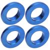 4Pcs Mountain Bike Titanium Alloy Screw Bolts Spacers Brake Caliper Gasket M6 Blue
