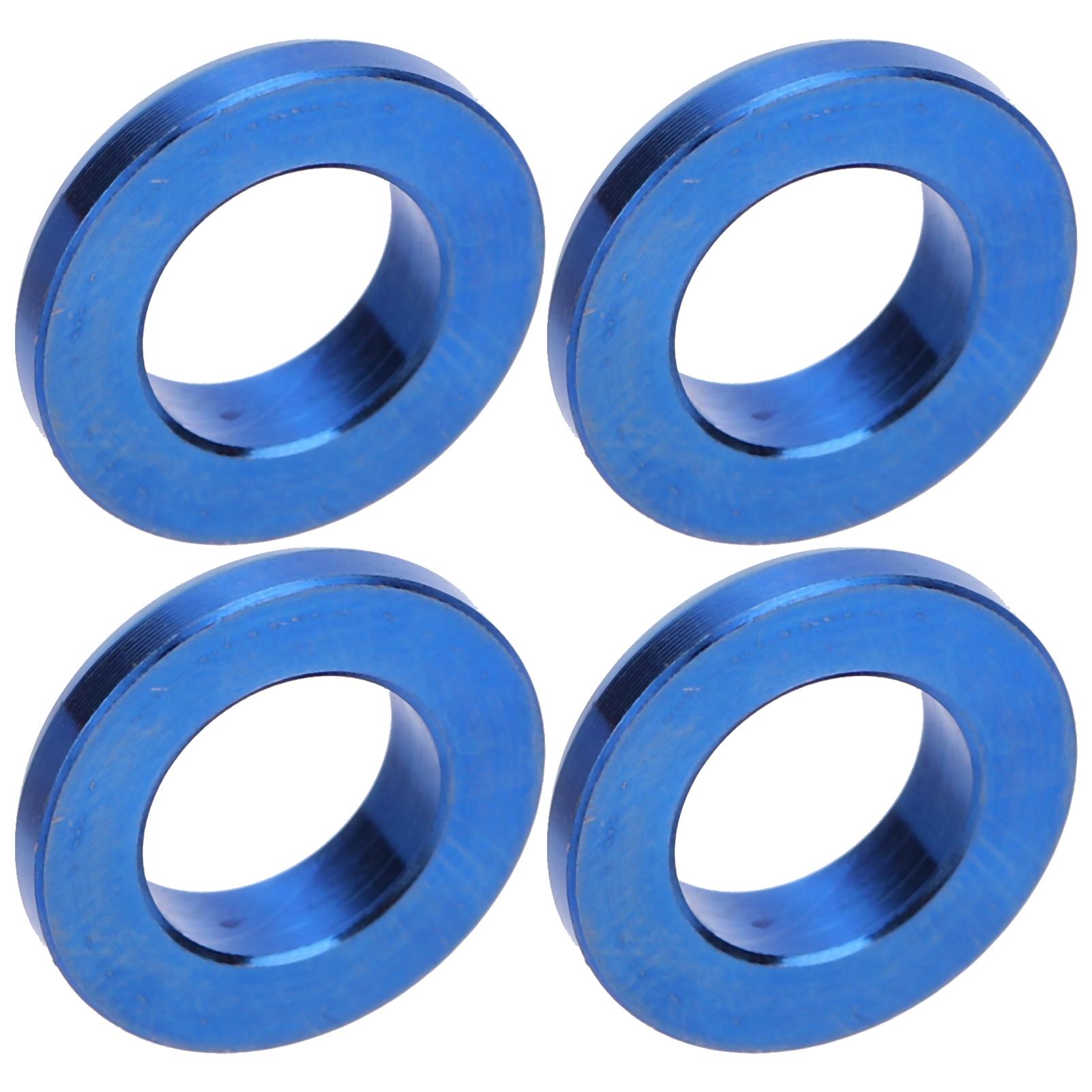 

4Pcs Mountain Bike Titanium Alloy Screw Bolts Spacers Brake Caliper Gasket M6 Blue