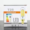 T6 LED Bulb, 60W Candelabra Dimmable Chandelier Light Bulbs 2700K Warm White Clear 600lm 6W E12 Vintage Tube LED Filament Edison Candle Bulb with