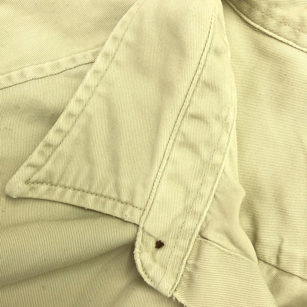 Gap 90s Old Long Sleeve Cotton Shirt L Cream Men's Used