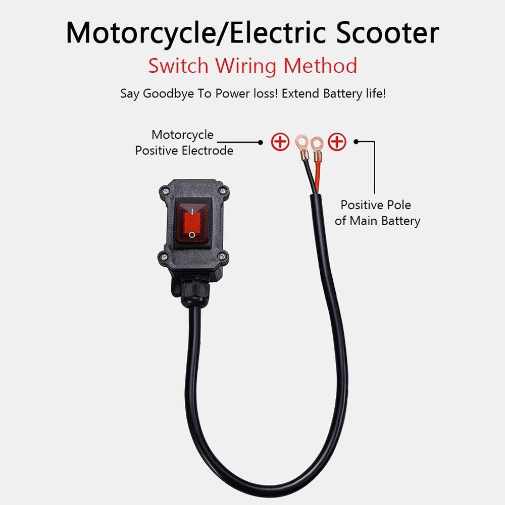 12V Power Cut Off Switch Waterproof Car Battery Switch Durable Battery Disconnect Switch Boat