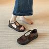 Spot~ Niche Literary and Retro College Style Sandals Women's 2025 New Retro Versatile Casual Platform Beach Shoes