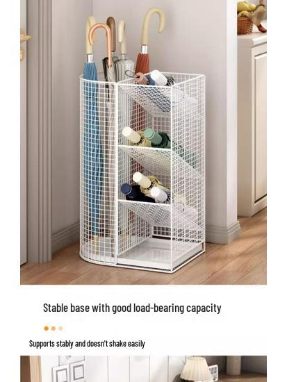 Commercial Lobby & Household Umbrella Rack: Entryway Storage and Drainage Solution