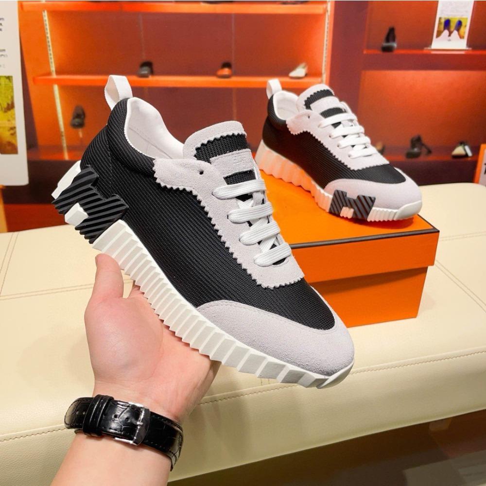 H Herrenschuhe Leder Dicksohlig Stoßdämpfend Laufschuhe Freizeit Kleine Weiße Schuhe Sportschuhe