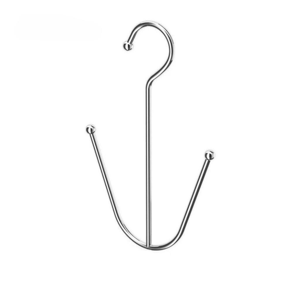 5PCS Stainless Steel Double Hook Shoe Rack Space Saving Sports Shoes Hooks Outdoor Balcony