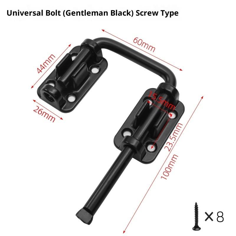 1Pcs Durable Aluminum Alloy Door Latch Lock 90/180 Degree Gate Latch Safety Anti-Theft Buckle Door Bolts Door Buckle Hardware