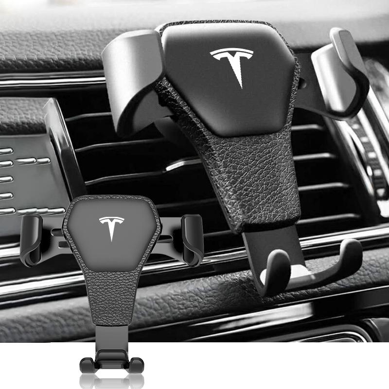 Car Phone Holder Vent Bracket GPS Navigation Mobile Car Styling For Tesla Model 3 Model X Y Style Roadster Auto Accessories