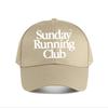 Sunday Running Club Text Baseball Cap Fashion Outdoor Sports Sunhat Unisex Snapback Cap WoUnisexs