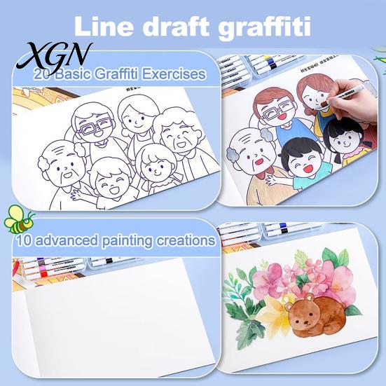 Portable Sketch Paper for Travel 2PCS Children Coloring Book, with 30 Pages, Drawing And Sketching Ocean Life Sheets Art Supplies, Kids