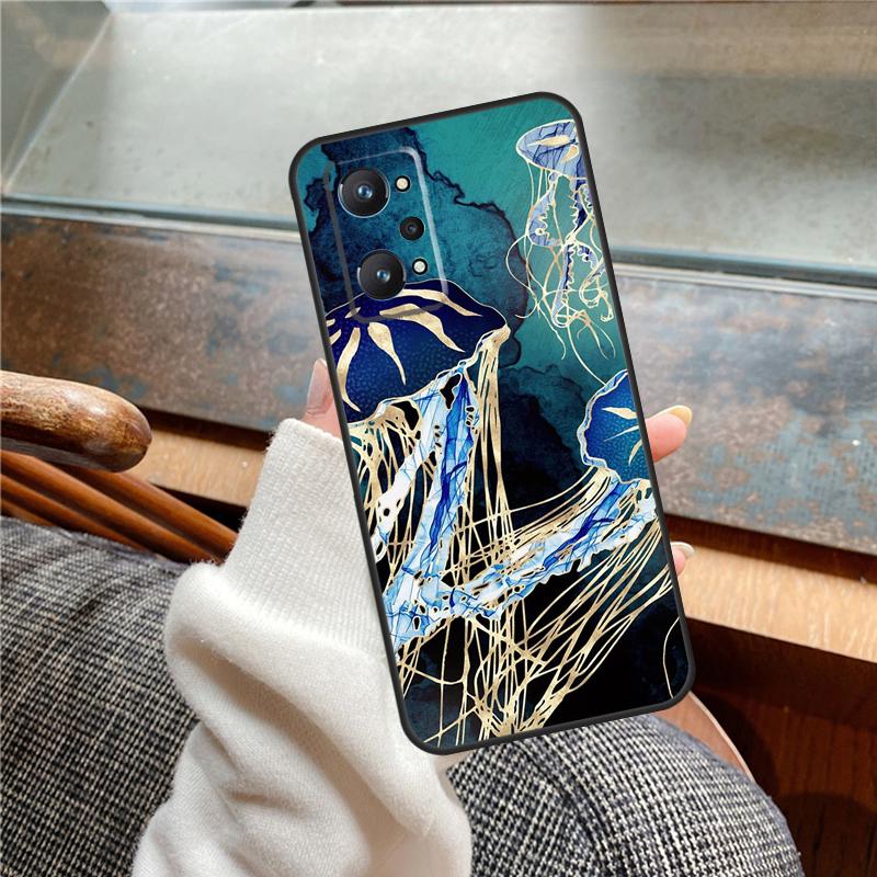 Magic Jellyfish Case For Realme 13 Pro Plus 11 12 14  C71 C75 C55 C51 C53 C25 C63 C61 C65 C67 GT6 GT7 15 Pro