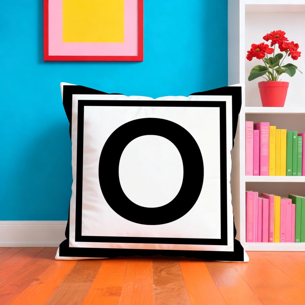 LOVE Simplified English Alphabet Cushion Cover Plush Fabric Soft DoubleSided Printed Sofa Warm Home Child Gift Pillow Case