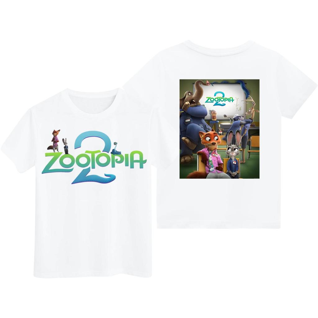 Children's Casual Fashion Cartoon Print Short-sleeved T-shirt Top