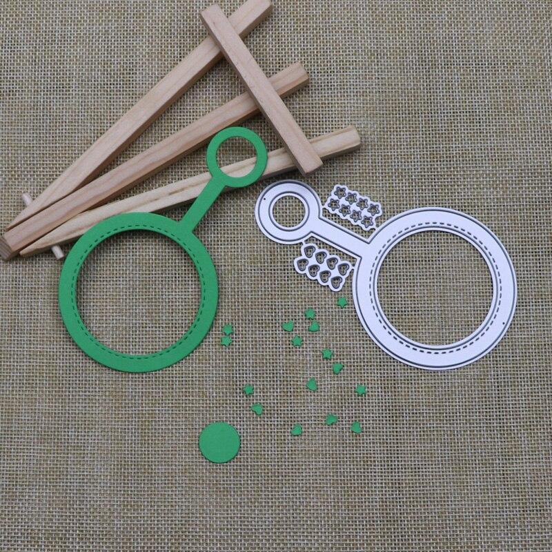 Circle Key Metal Cutting Dies Cut Mold Star Heart Decor Scrapbook Paper Craft Knife Mold Stencil