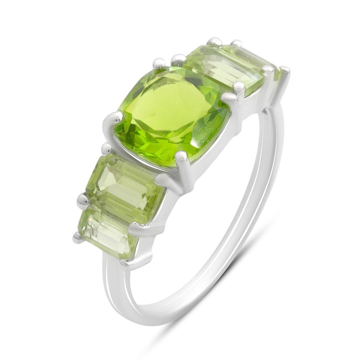 

Серебряное кольцо с хризолітом, вес изделия 3,46 гр (60002179) 18.5