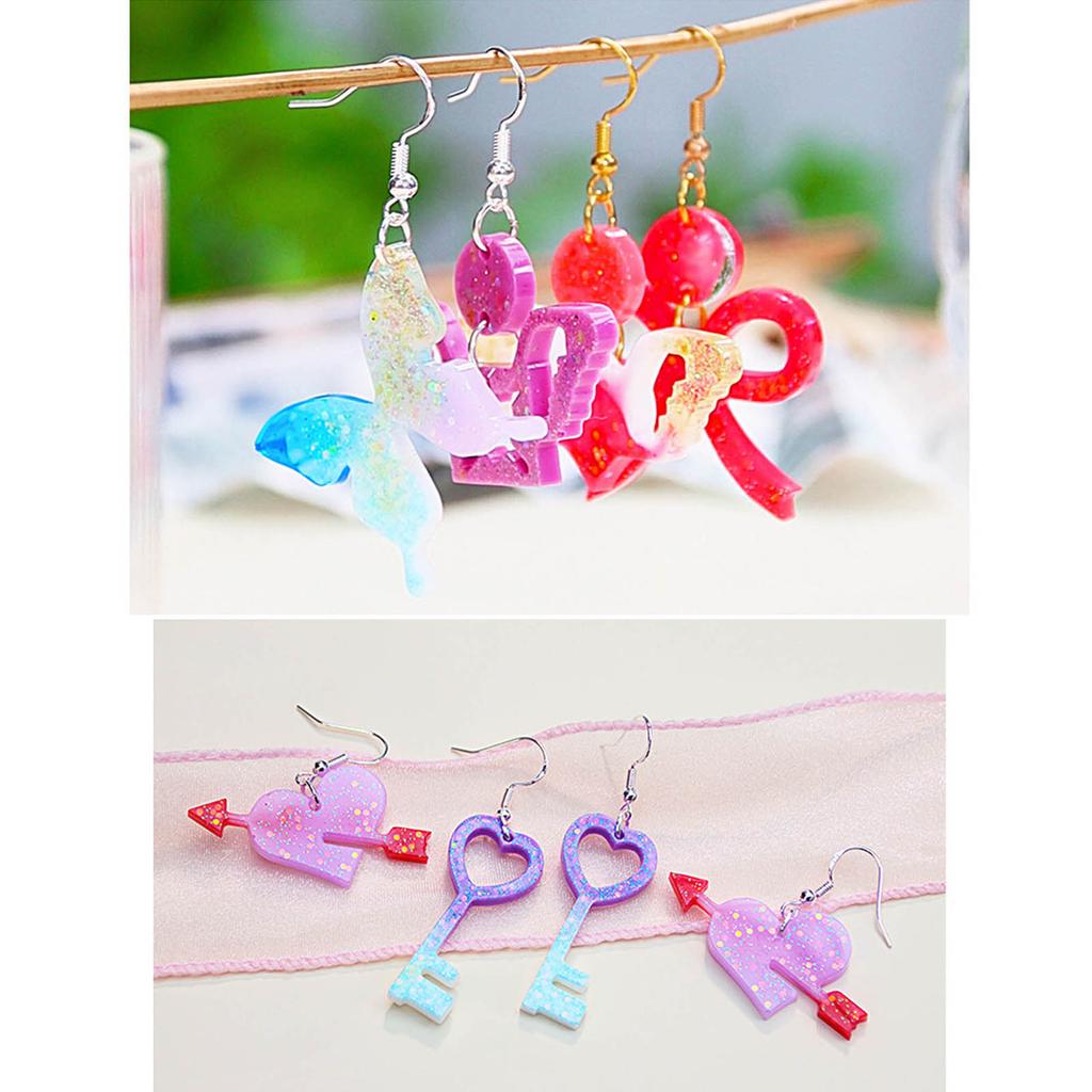 Multiformen Schlüsselanhängerformen Resinform Anhängerformen Silikonmaterial für DIY Anhängerhandwerk und Schmuckherstellung