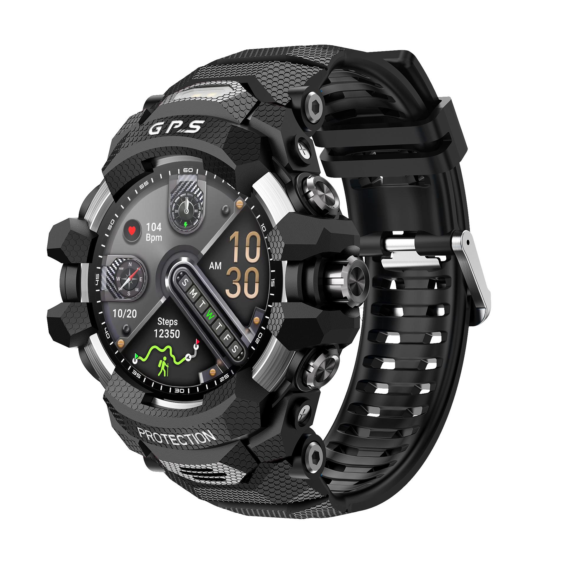 PG999 Smart Watch: Bluetooth Calling, Compass, Large Screen, Outdoor Health Features, International Version