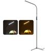 12W Black Floor Light Modern LED Remote Control 3?Fork Base Floor Light 110?240VUS Plug