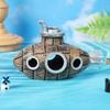 Hollow Submarine Fish Tank Decoration Aquarium Shrimp Hideout Small Fish Breeding Cave Shelter for Shrimp Betta Lizards