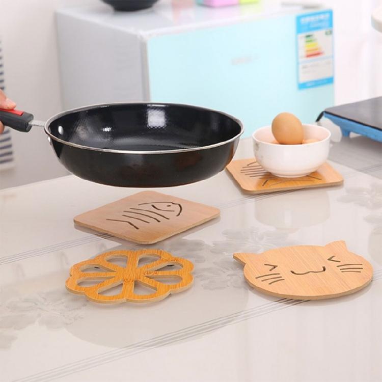 Wooden Material Cup Coasters Placemats Heat Resistant Drink Mat Table Decoration