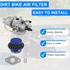 Mini Moto Kids Atv Quad Dirt Pocket Bike Compatible 42MM Air Filter+ Carburetor Kit For 2 Stroke 47Cc 49Cc Engines