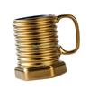 24TE Multifunctional Ceramic Coffee Mug Screw Ergonomic Grip Suitable for Gift