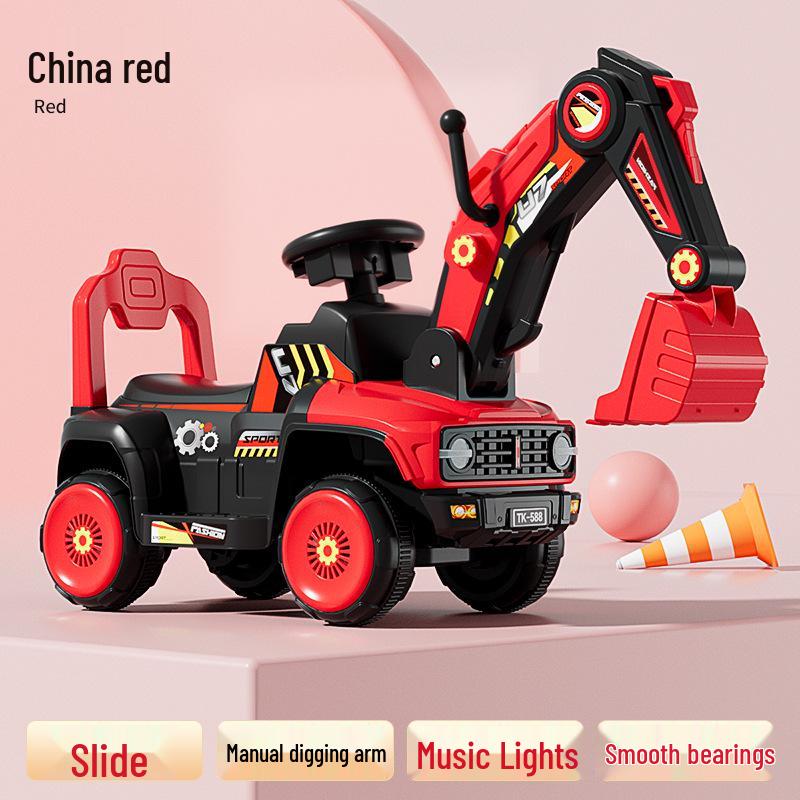 

Детский электрический экскаватор, игрушечная машинка - Многофункциональная машина с крюком