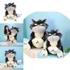 Cute Grey Short Plush Lucife Cat Doll Stuffed Animal Toy For Teenagers 30/45/60/80cm