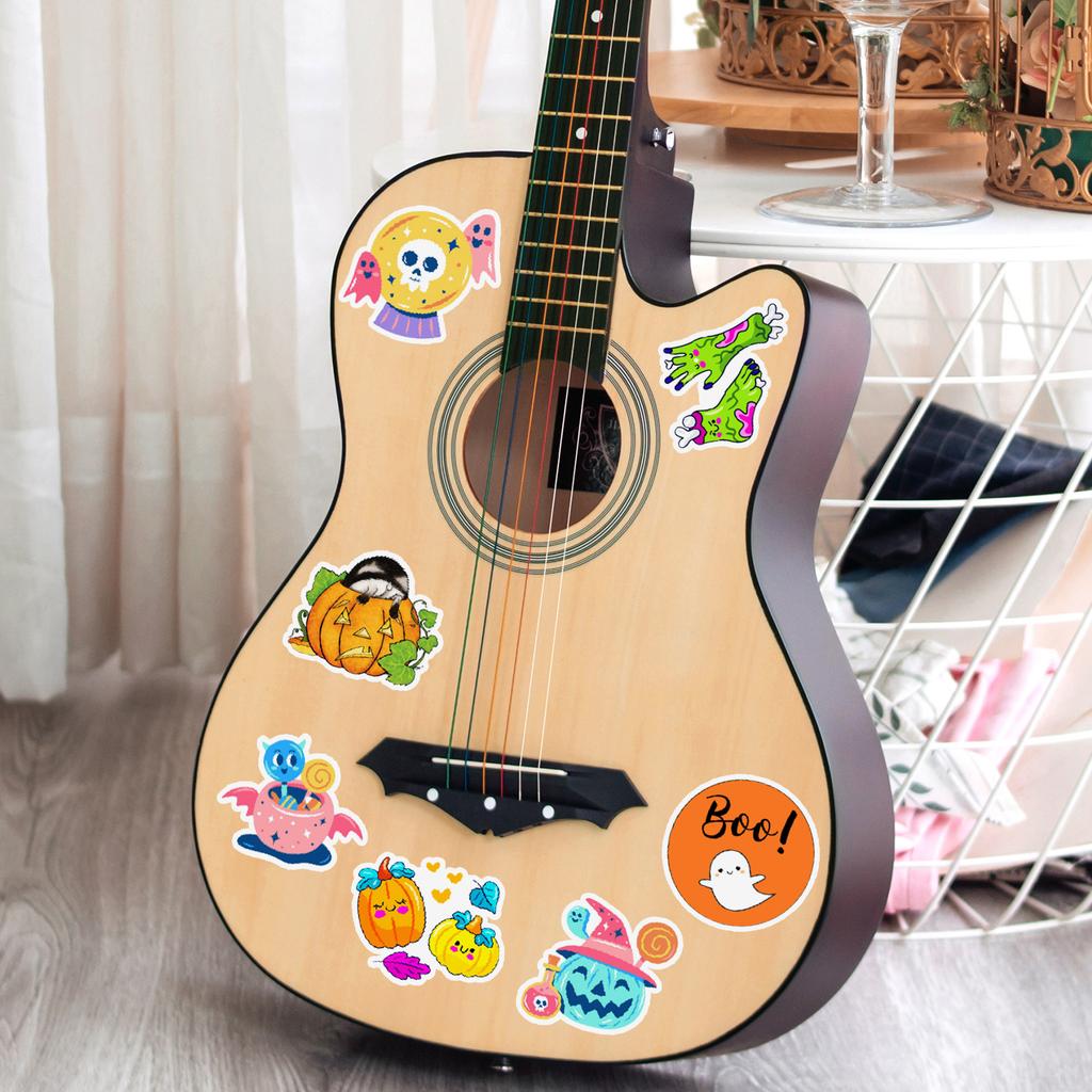 50/100 Halloween Stickers Mobile Ticket Waterproof Decorative Stickers Children's DIY Hand Account Stickers