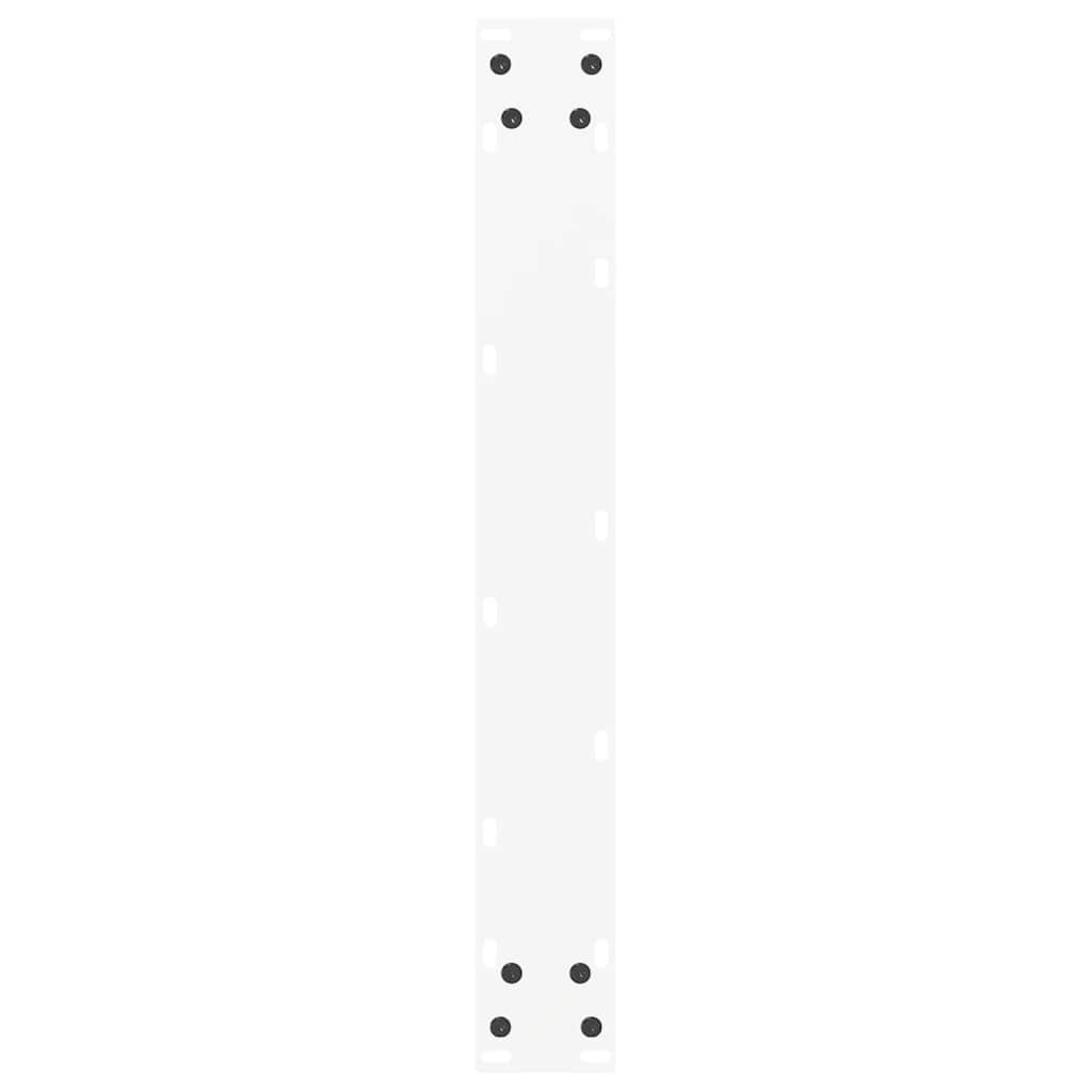 Vidaxl Nogi Do Stolika Kawowego, 2 Szt., Białe, 60X(100-101) Cm, Stal