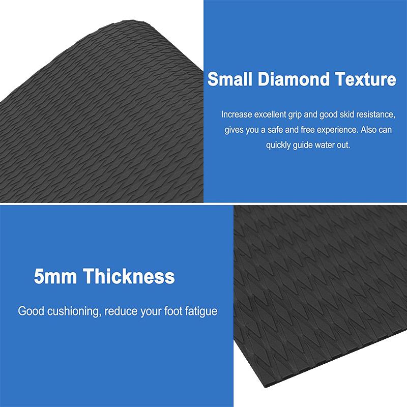 EVA Surfboard Traction Pad 1200x550x5mm Deck Grip Surf Sup Board Eva Foam Diamond Non-skid Mat