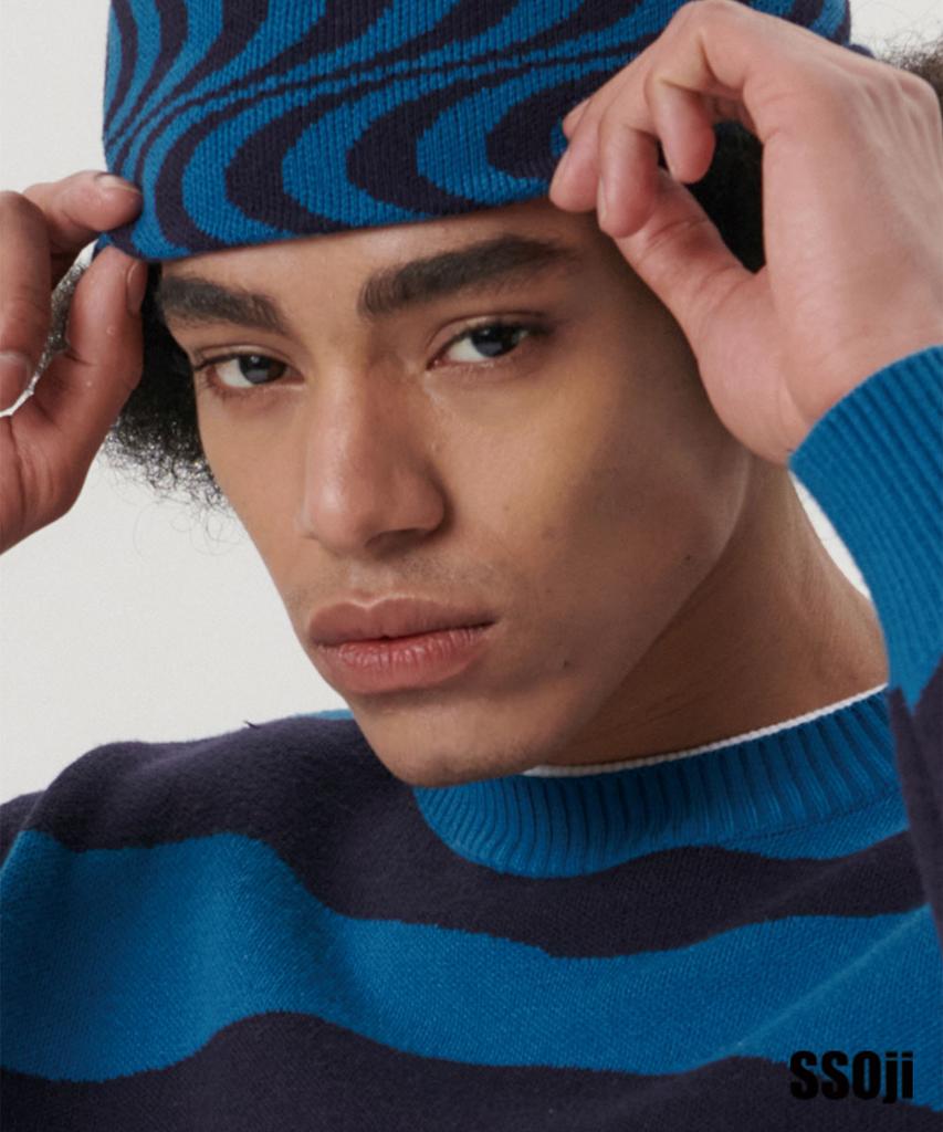 Ssoji Wave Beanie (Blue)