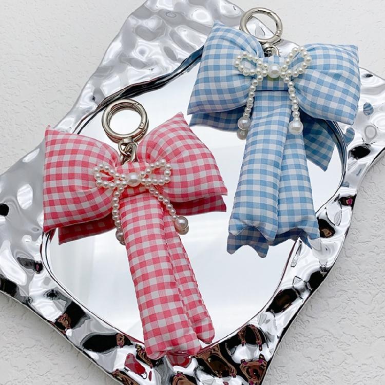 Stylish Bowknot Key Pendant Accessory Phone Charm Keychain Keyring for Women