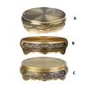 Solid Brass Round Base, Handmade Vintages Inspireds Incenses Burners for Home Ambiances