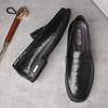 Fashion Luxury Brand Handmade Loafers Hombre Men's Business Low Heeled Leather Shoes High-quality Genuine Leather Formal Wedding Shoes