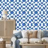 Wallpaper Free checkerboard blue and white, blue background 50x1000