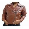 Women's Brown Lambskin Leather,Slim Fit Moto Jacket,Fashionable Jacket,Warm Outwear,Biker Motorcycle Jacket,Quilted Biker Jacket ,Moto Jacket