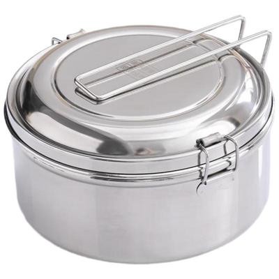 HANDUNYOU 316L Stainless Steel Round Lunch Box