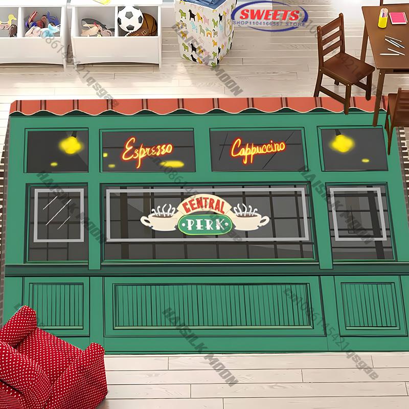 Movie Theme Friends Printed Carpet Rugs for Living Rooms Bedroom Entrance Door Mat Sofa Rugs Large Area Home Decor Rugs Gifts