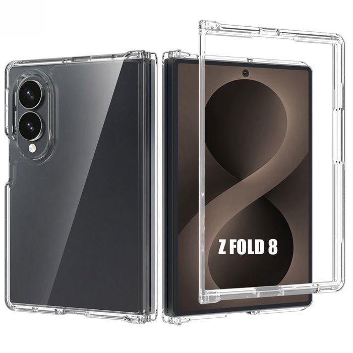 Cover per Samsung Galaxy Z Fold 8, Protezione Rigida Antiurto Antigraffio Trasparente