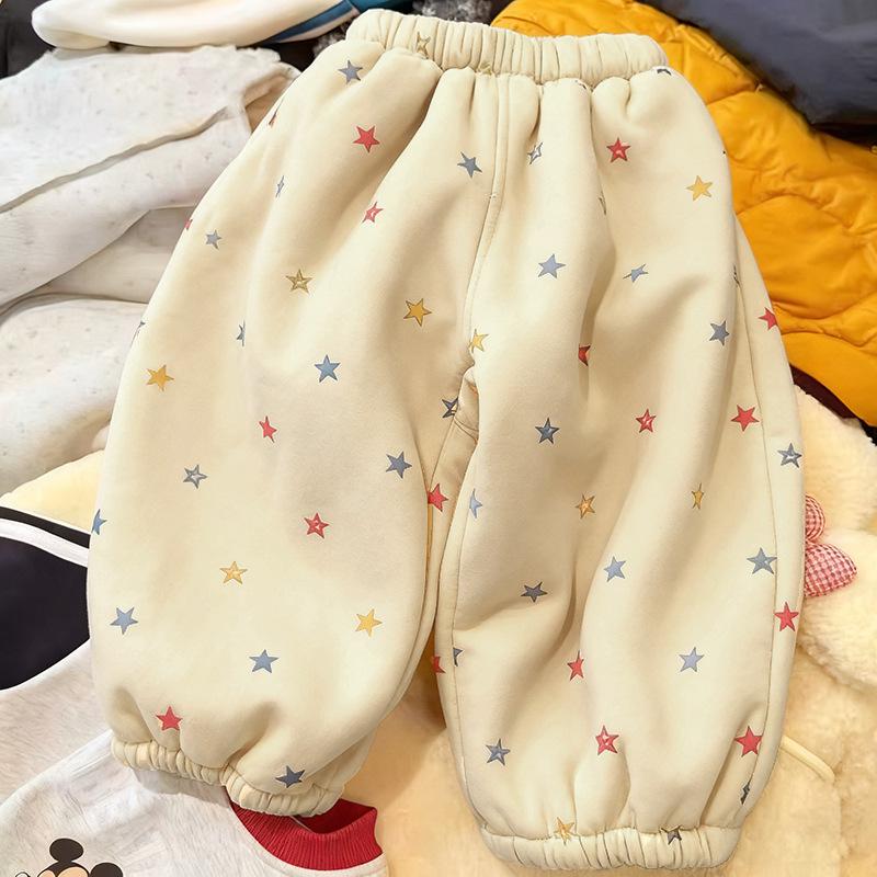 Children s Velvet Hoodie & Tapered Pants Set - Autumn/Winter 2026 Style 110cm