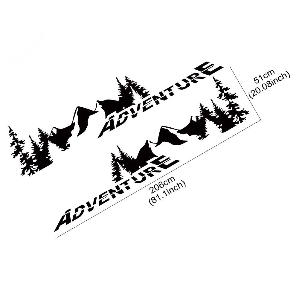 Adesivo Avventura in Montagna per Auto per Volkswagen VW Multivan Transporter T4 T5 T6 Camper Vinile Decorazione Decalcomania Accessori Auto