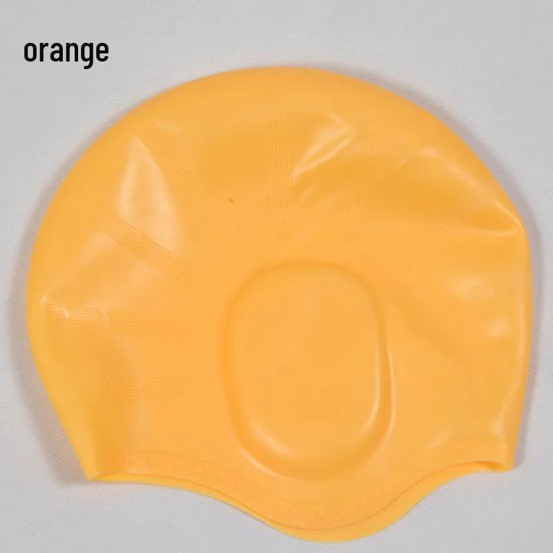 Waterproof Silicone Swim Cap: Exquisite Packaging, Fits Long Hair, Unisex for Adults