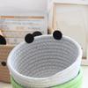 Soft Handwoven Sturdy Cotton Rope Basket Home Accessory for Keeping Small Items Neat and Accessible Home Organization