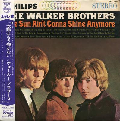 LP Skiva WALKER BROTHERS - Sun Ain't Gonna Shine Anymore SFL7311 PHILIPS 1967 Japan Rock Begagnad