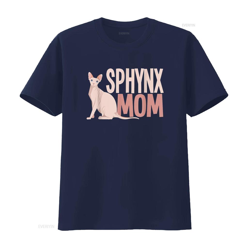 Sphynx Mutterkatze Sphynx Haarlos Besitzer T-Shirt vintage Gewaschen Weich Stilvoll Atmungsaktiv Unisex Grafikdesigner Kleidung Vielseitig