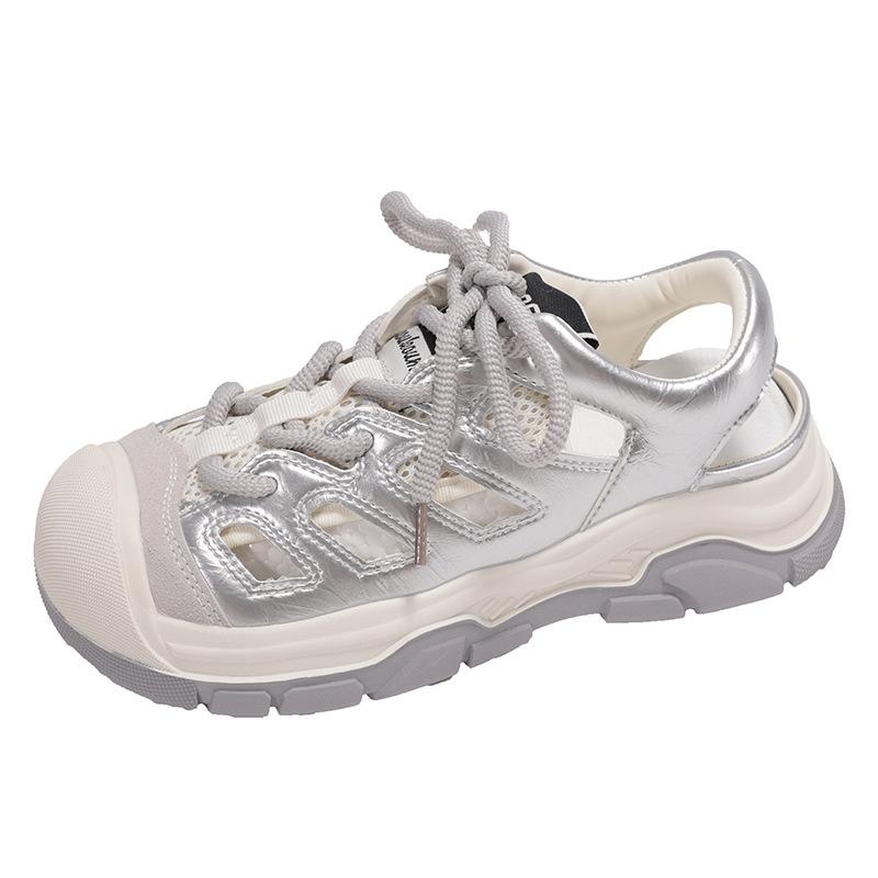 Niche Hollow Sports Sandals Women's New Outer Wear Thick-soled Soft-soled Beach Breathable Hiking Shoes