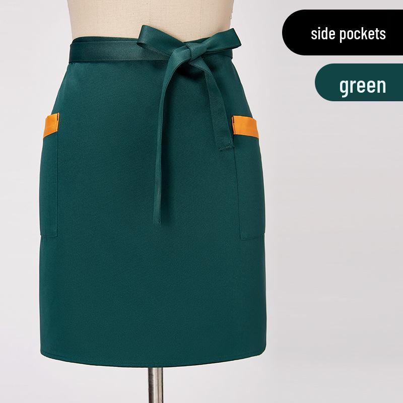 Multi-Color Anti-Stain Waist Apron for Waiters and Kitchen Staff